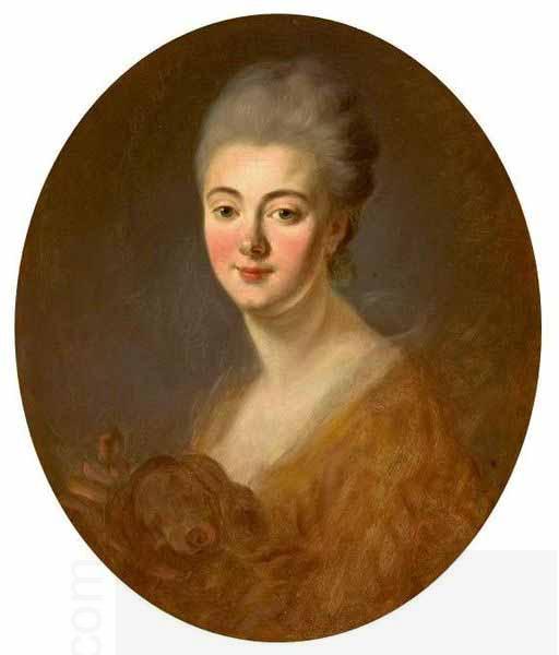 Jean-Honore Fragonard Portrait of Elisabeth-Sophie-Constance de Lowendhal, Countess of Turpin de Crisse